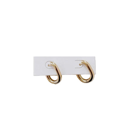 Fashion Oval Waterproof Hoop Earrings