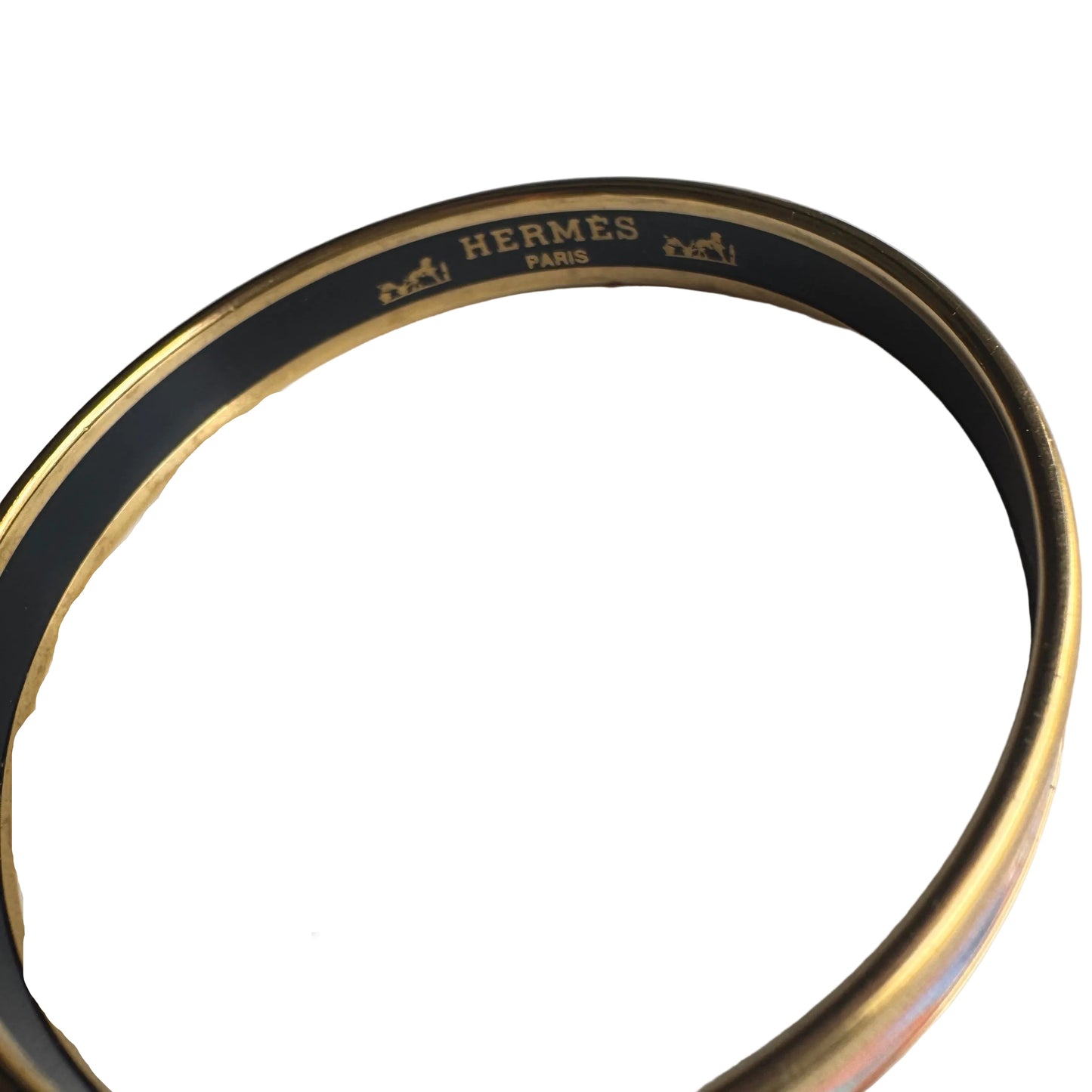 Pre-Owned Hermes Blue Patterned Bangle Bracelet HER.J.1013