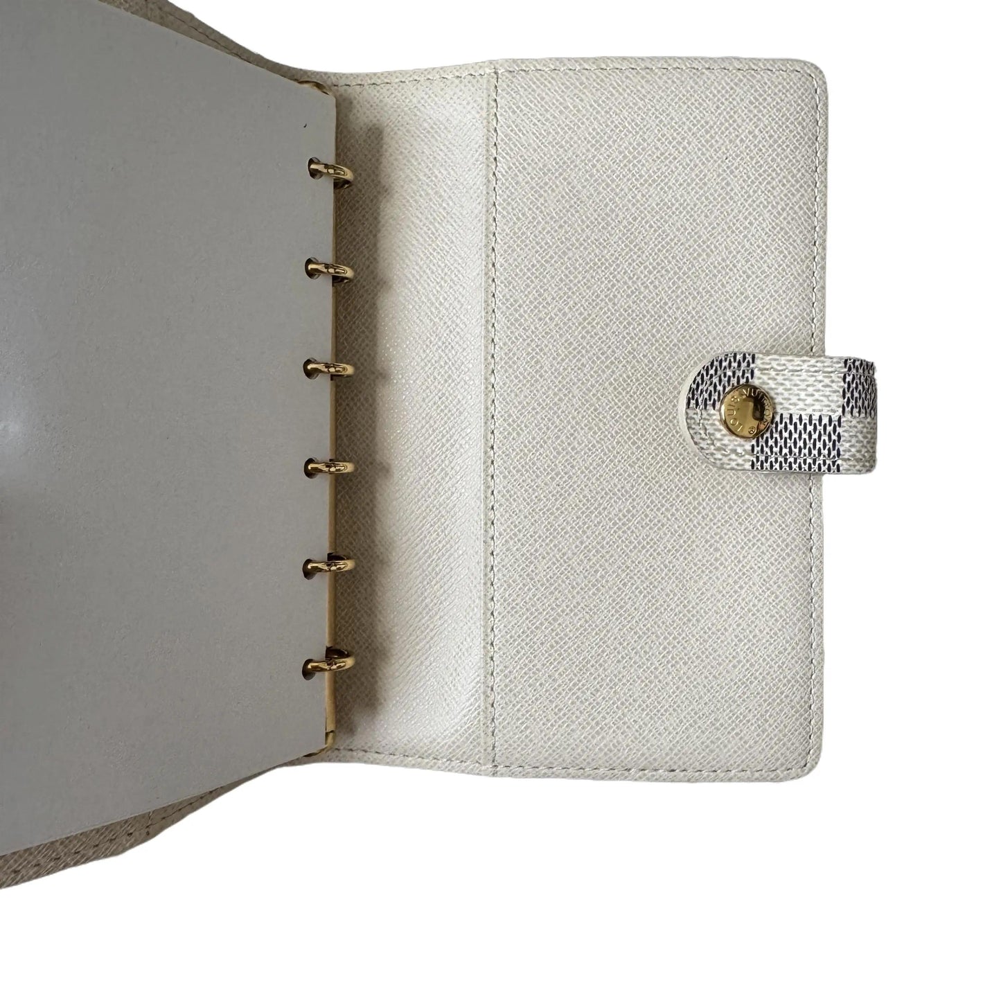 Pre-owned Louis Vuitton Small Day Agenda Damier Azur LOU.S.1284