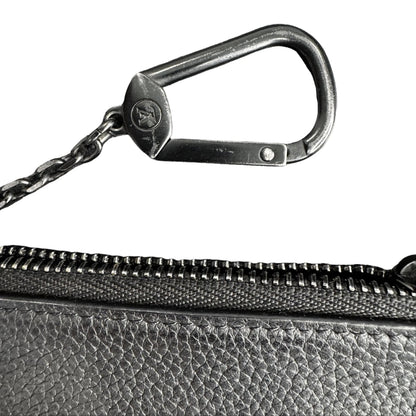 Preowned Louis Vuitton Pochette Cle Aerogram Leather (Black) LOU.S.1247