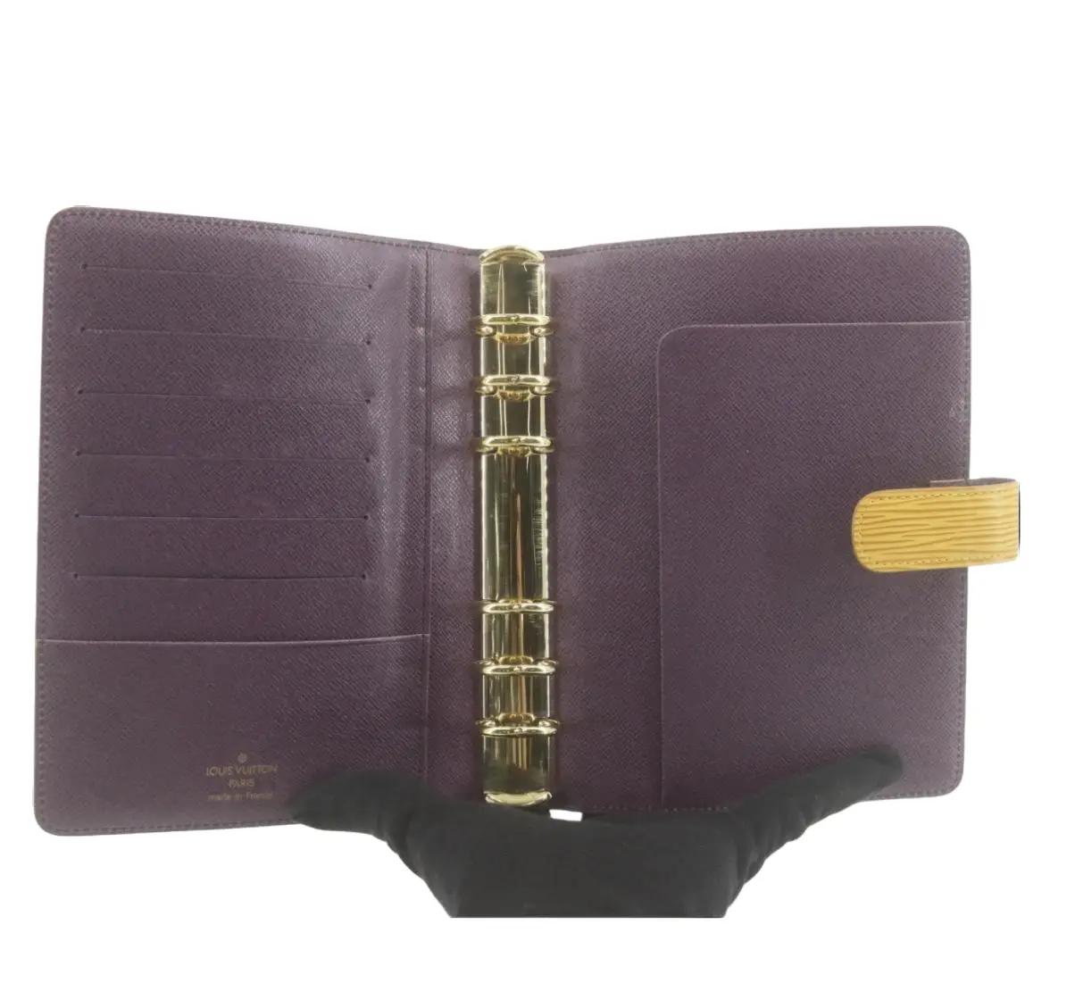 Pre-Owned Louis Vuitton Medium Agenda Epi Leather (Yellow) LOU.S.1267