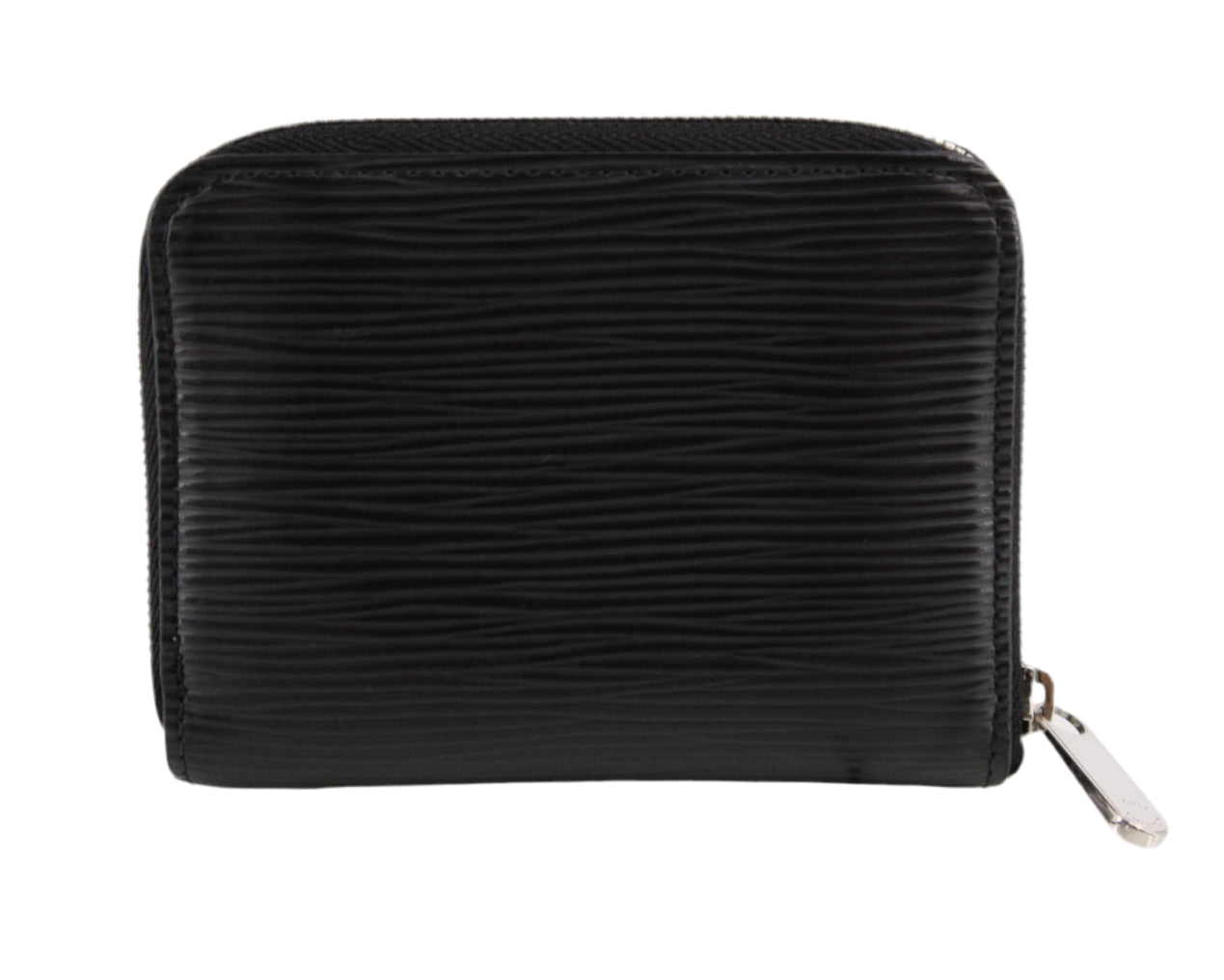 Pre-owned Louis Vuitton Zippy Coin Purse Epi Leather Wallet (Black) LOU.S.1133