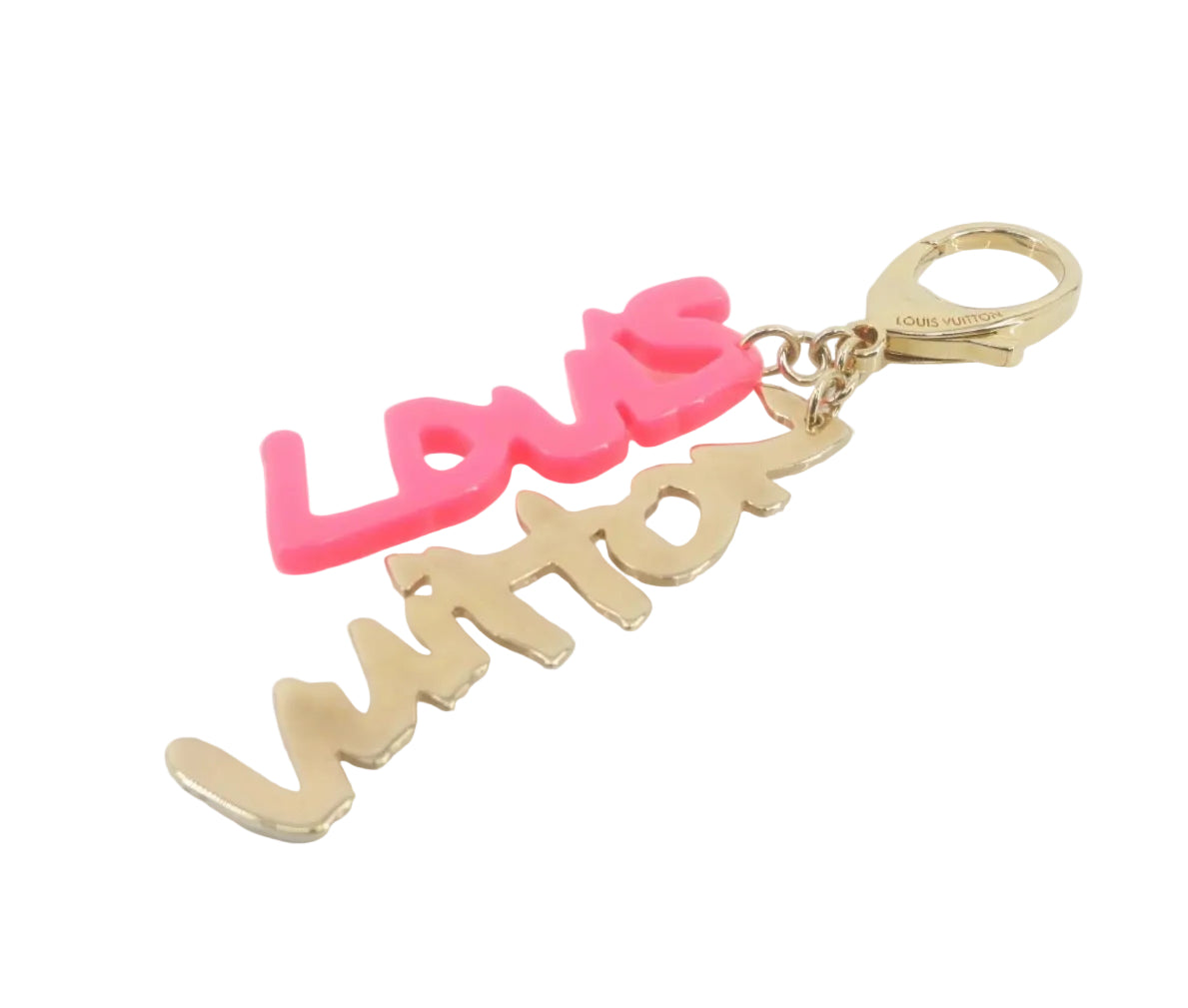 Pre-Owned Louis Vuitton Stephen Sprouse Graffiti Bag Charm (Pink) Limited Edition LOU.A.1034
