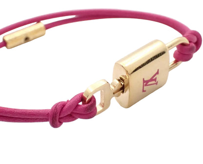 Pre-Owned Louis Vuitton LV Padlock Bracelet (Pink) LOU.J.1006