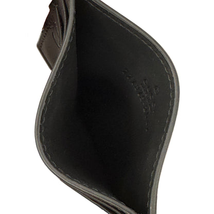 Pre-Owned Gucci Jumbo GG Matte Leather sCard Holder (Black) GUC.S.1011