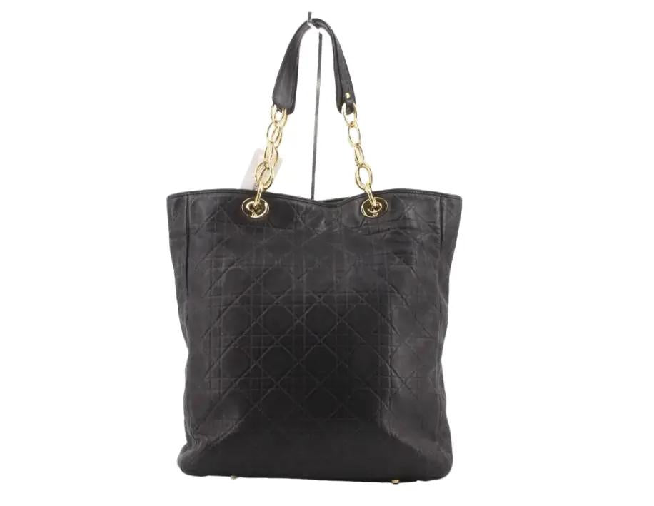 Pre-Owned Christian Dior Large Cannage Lady Dior Soft Lambskin Shopping Tote DIO.B.1012