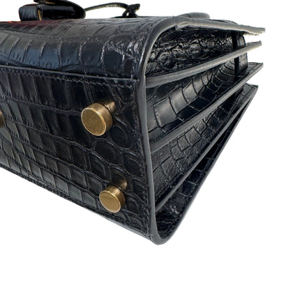 Pre-Owned Saint Laurent Sac de Jour Nano Shoulder Bag Croc Embossed Leather YSL.B.1009
