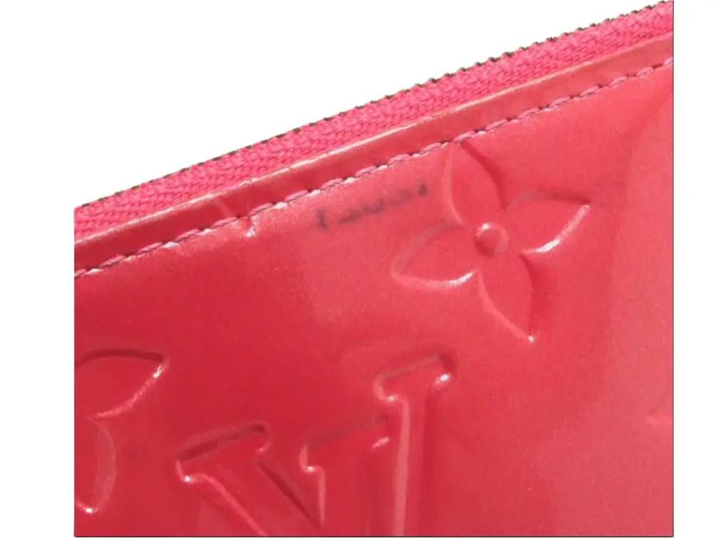 Pre-owned Louis Vuitton Pochette Cle Vernis Leather Card Holder (Pink) LOU.S.1272