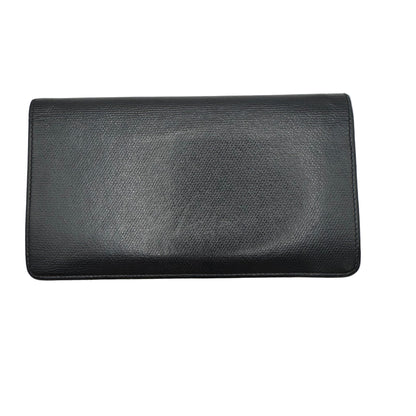 Pre-Owned Chanel Coco Button Calf Leather Long Wallet CHA.S.1008