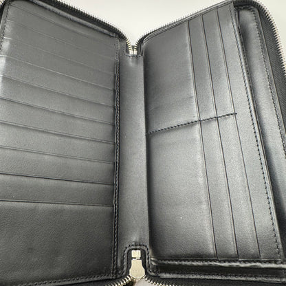 Pre-Owned Gucci Jumb GG Zip Around Large Wallet (Black) GUC.S.1010