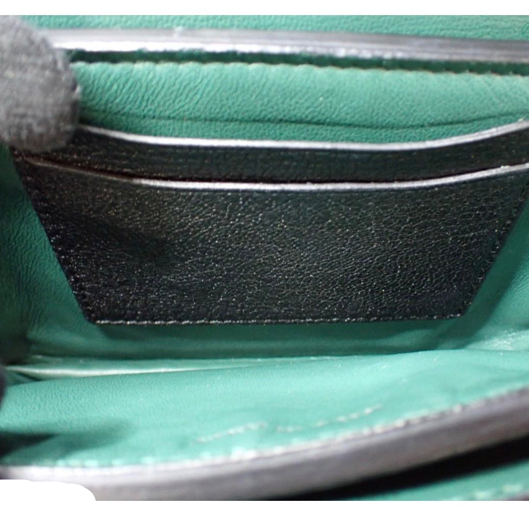 Pre-Owned Burberry D-Ring Leather Crossbody Bag (Black) BUR.B.1039
