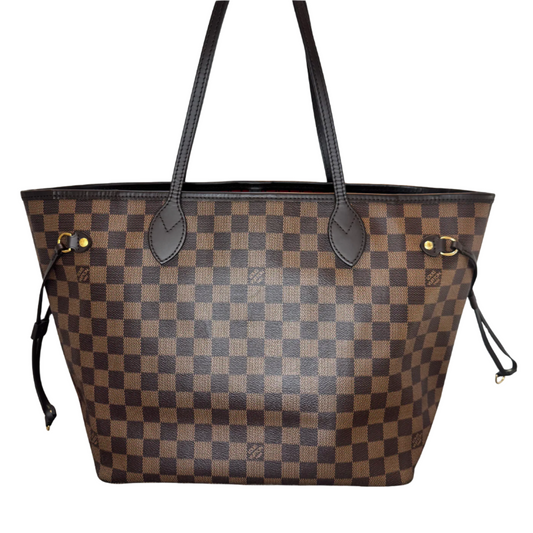 Pre-Owned Louis Vuitton Neverfull MM Damier Ebene Coated Canvas