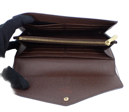 Pre-Owned Louis Vuitton Sarah Damier Ebene Long Wallet LOU.S.1151