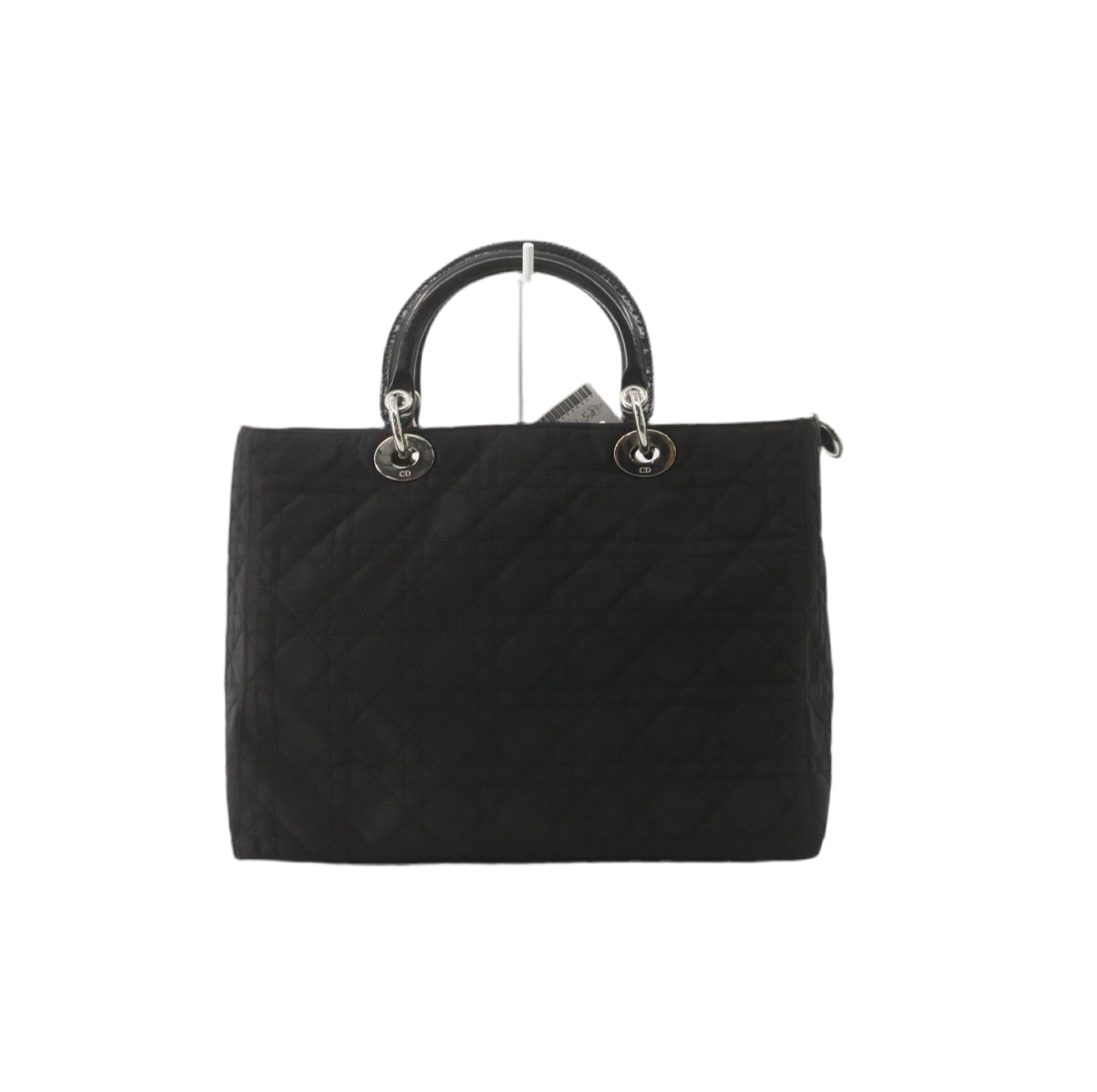 Pre-Owned Dior Lady Dior Large Nylon Top Handle Bag