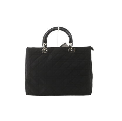 Pre-Owned Dior Lady Dior Large Nylon Top Handle Bag