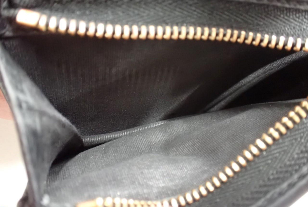 Pre-Owned Gucci Marmont Leather Bifold Card Case (Black) GUC.S.1018