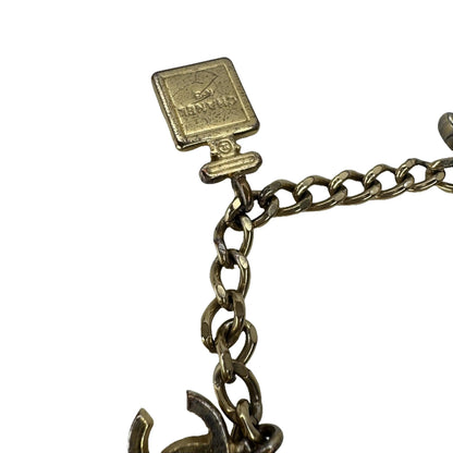 Pre-Owned Chanel 2002 Coco Mark & Perfume Charm Bracelet CHA.J.1141