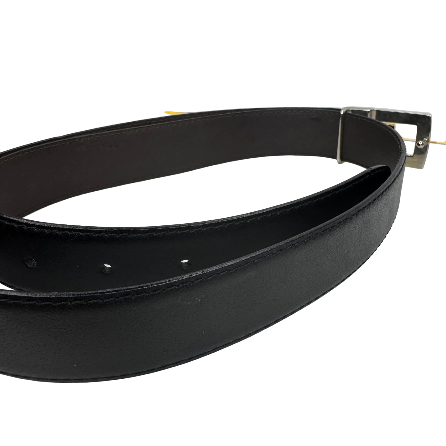 Pre-Owned Burberry Reversable Leather Belt 105 (Black/Brown)
