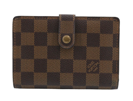 Pre-Owned Louis Vuitton Portefeuille Viennois Damier Ebene Coated Canvas Wallet LOU.S.1149