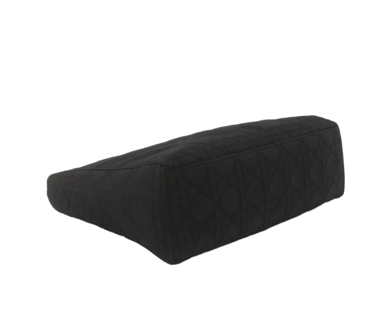 Pre-Owned Dior Lady Dior Large Nylon Top Handle Bag