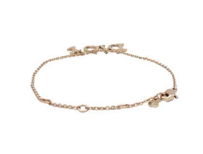 Pre-Owned Christian Dior CD Gold Plated Swing Charm Bracelet Necklace DIO.J.1007