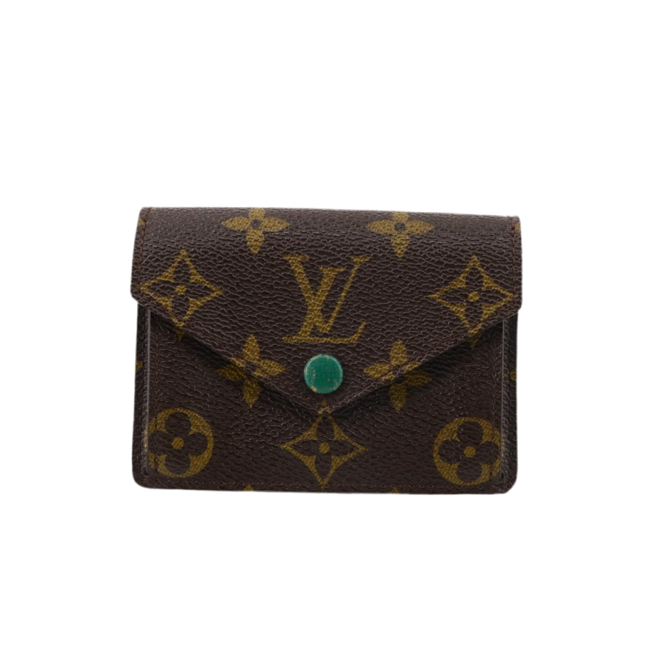 Pre-Owned Louis Vuitton Marie Compact Monogram & Vert Wallet LOU.S.1063