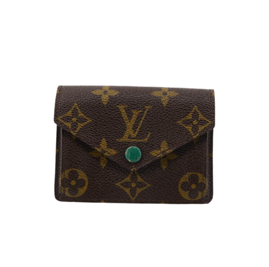 Pre-Owned Louis Vuitton Marie Compact Monogram & Vert Wallet LOU.S.1063