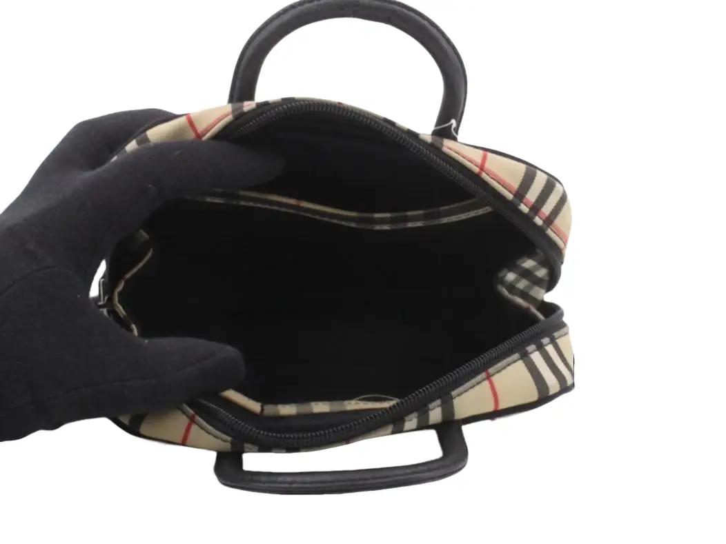 Pre-Owned Burberry 20cm Nova Check Boston Bag BUR.B.1040