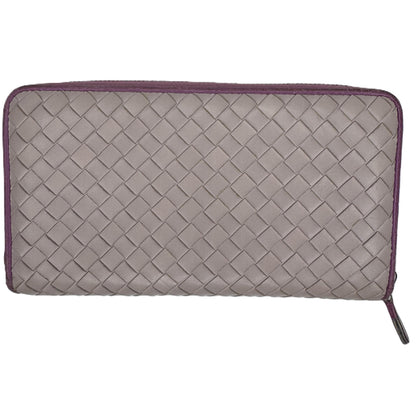 Pre-Owned Bottega Veneta Intrecciato Zippy Wallet (Purple) BOT.S.1003