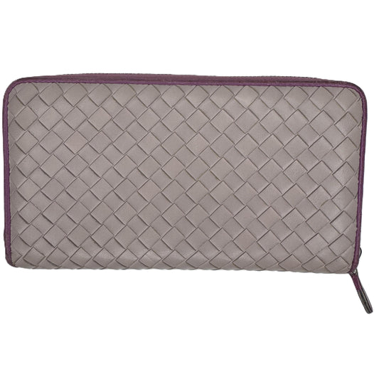 Pre-Owned Bottega Veneta Intrecciato Zippy Wallet (Purple) BOT.S.1003