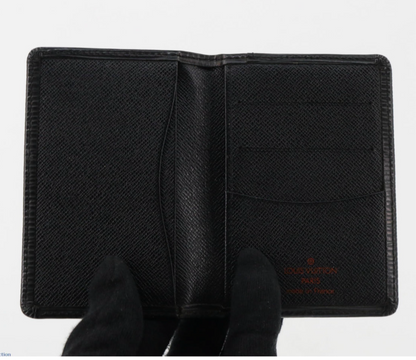 Pre-Owned Louis Vuitton Pocket Organizer Epi Leather Card Holder (Black) LOU.S.1110