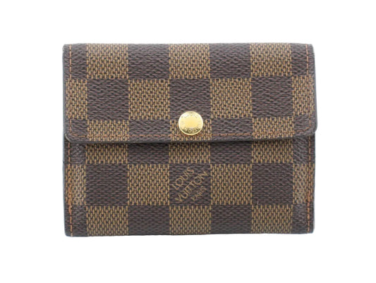 Preowned Louis Vuitton Ludlow Damier Ebene Card Holder- LOU.S.1204