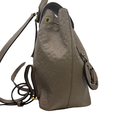 Pre-Owned Louis Vuitton Montsouris Empreinte Leather Backpack (Turtle Dove) LOU.B.1099