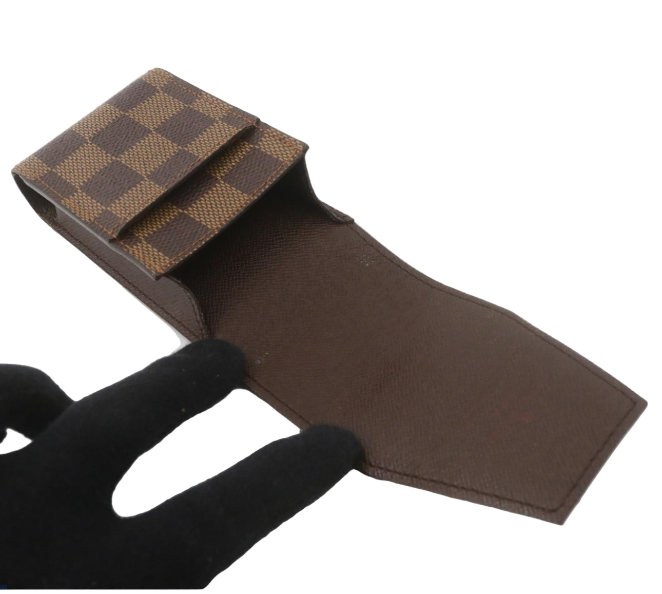 Preowned Louis Vuitton Vintage Mini Pouch Damier Ebene Canvas-LOU.S.1099