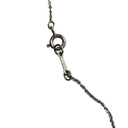 Pre-Owned Tiffany Elsa Peretti Sterling Silver Tear Drop Necklace