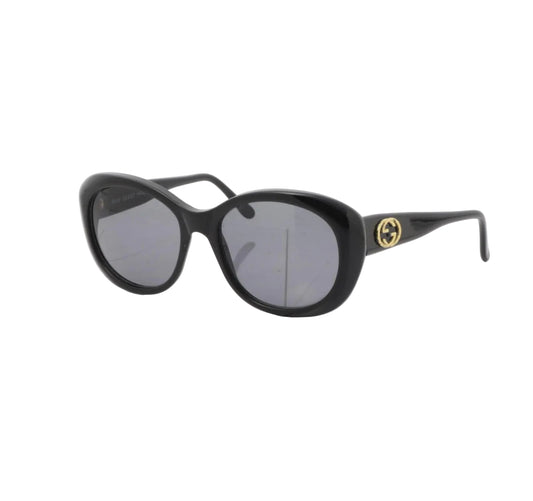 Pre-Owned Gucci Rounded Sunglasses (Gold GG) GUC.A.1015