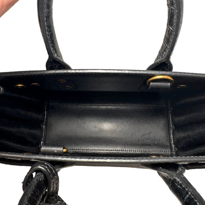 Pre-Owned Saint Laurent Sac de Jour Nano Shoulder Bag Croc Embossed Leather YSL.B.1009