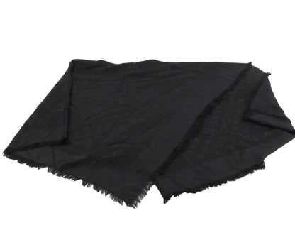 Pre-Owned Louis Vuitton Monogram Blanket Shawl (Black) LOU.A.1014