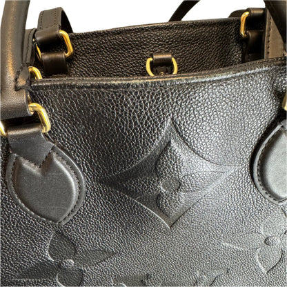 Pre-Owned Louis Vuitton OnTheGo GM Empreinte Leather Tote (Black)