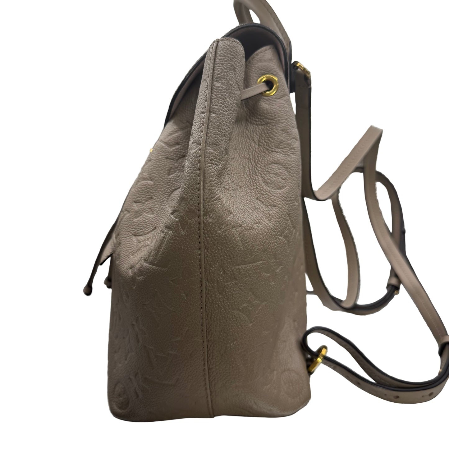 Pre-Owned Louis Vuitton Montsouris Empreinte Leather Backpack (Turtle Dove) LOU.B.1099