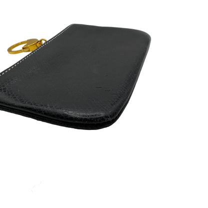 Pre-Owned Loewe Card and Coin Leather Pouch (Navy) LOE.S.1000