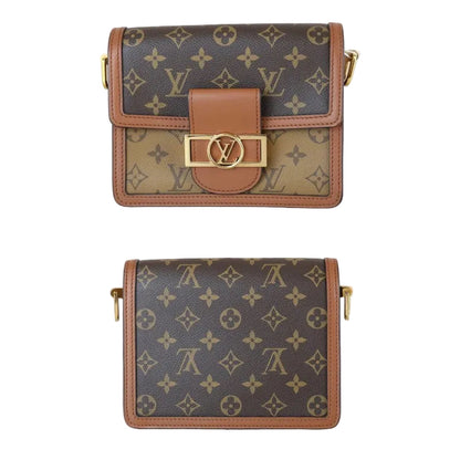 Pre-Owned Louis Vuitton Dauphine Mini Monogram Reverse Canvas Shoulder LOU.B.1145