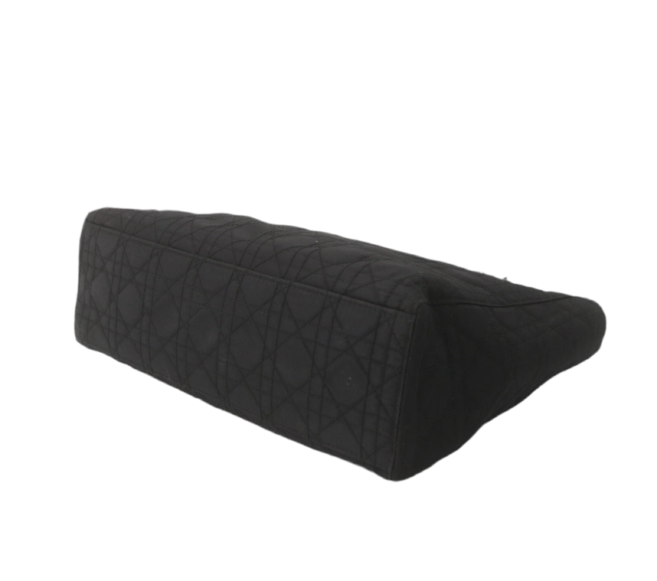 Pre-Owned Dior Lady Dior Large Nylon Top Handle Bag