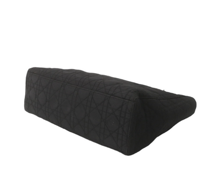 Pre-Owned Dior Lady Dior Large Nylon Top Handle Bag