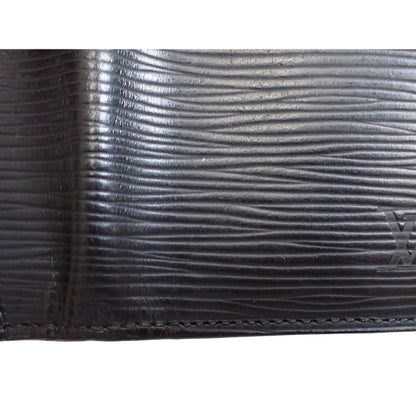 Pre-Owned Louis Vuitton Pocket Organizer Epi Leather Card Holder (Black) LOU.S.1125
