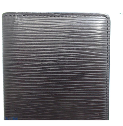 Pre-Owned Louis Vuitton Pocket Organizer Epi Leather Card Holder (Black) LOU.S.1125