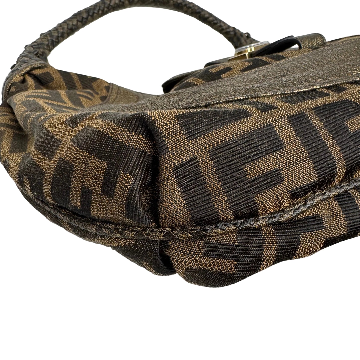 Pre-Owned Fendi Vintage Spy Canvas Hobo FEN.B.1005