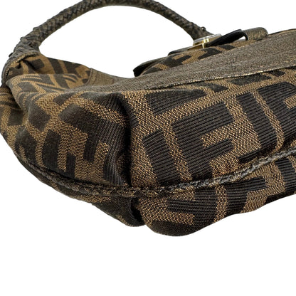 Pre-Owned Fendi Vintage Spy Canvas Hobo FEN.B.1005