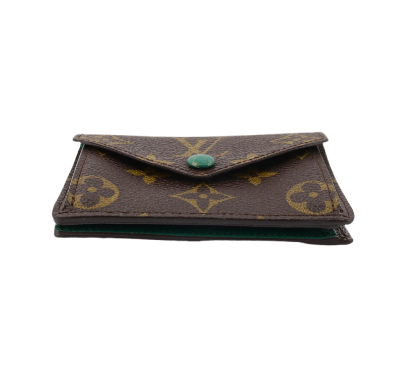 Pre-Owned Louis Vuitton Marie Compact Monogram & Vert Wallet LOU.S.1063