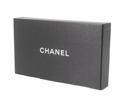 Pre-Owned Chanel Coco Mark Kiss Lock Long Wallet Caviar Leather (Black) 3 Series CHA.S.1010
